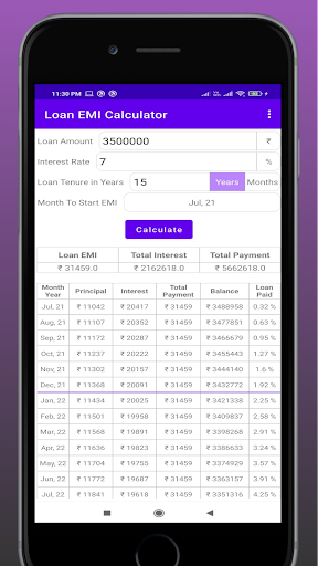 Loan Emi Calculator