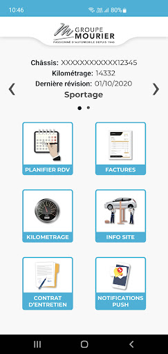 Android application Groupe Mourier screenshort