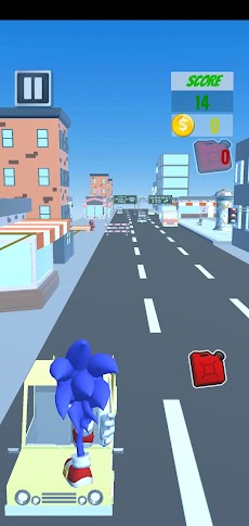 Blue Fast Runner City Hedgehog Sonikのおすすめ画像3