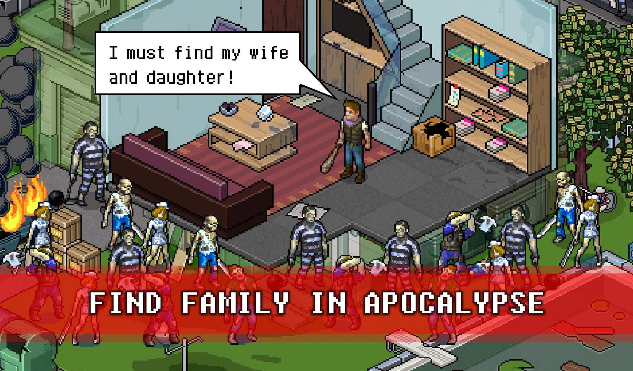 Family finding in pixel fury survival z mod apk