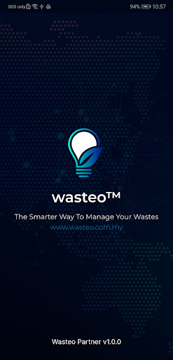 Android application Wasteo Partner screenshort
