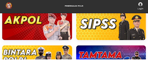 Android application C&C BETAH SDM POLRI screenshort