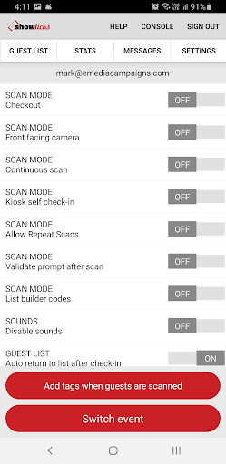 Showticks Scan Control screenshot 3
