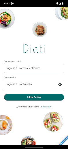 Android application Dieti Admin screenshort