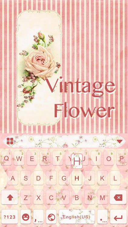 Vintage Flower Keyboard Theme - 31.0 - (Android)