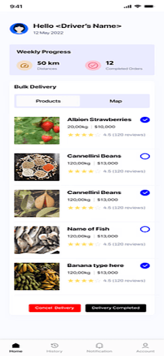 Android application Procur screenshort