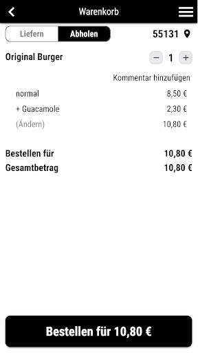 Burgerliebling Lieferservice Screen 3