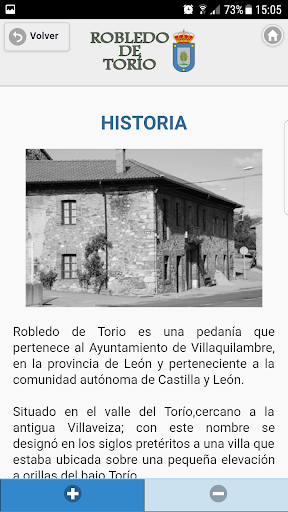 Android application Robledo de Torío screenshort