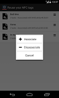 screenshot of NFC Tools Plugin : Reuse Tag