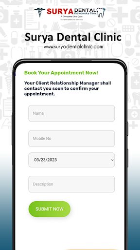 Surya Dental Clinic Screen 2