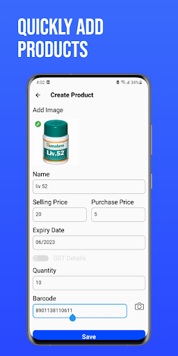 BharatPOS -Bills, GST, Payment Screen 2