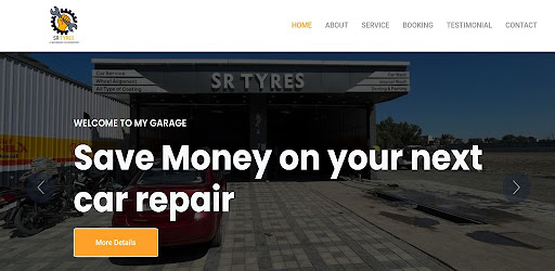 Android application SR Tyres Automobile screenshort