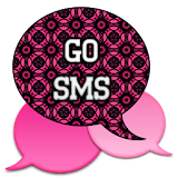 GO SMS - Hot Pink Pattern icon