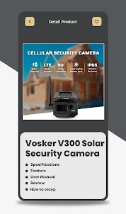Vosker V300 Solar Camera Guide
