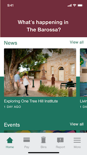 Android application Your Barossa screenshort