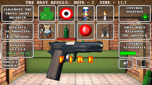 Pistol shooting.  Realistic gun simulator  screenshots 2