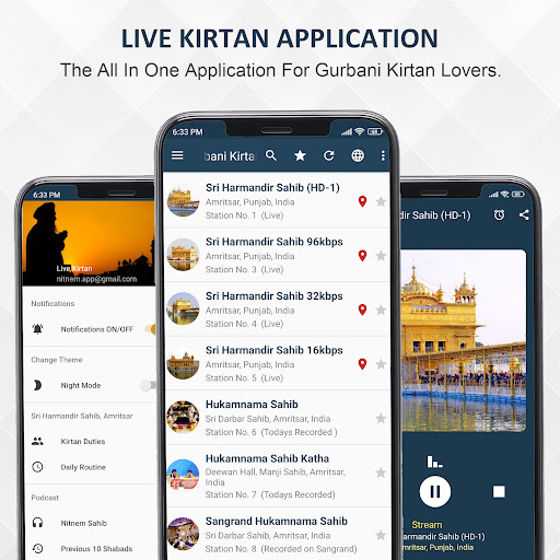 Android application Live Kirtan screenshort