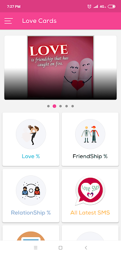 Android application Love Tester,Wishes SMS Quotes screenshort