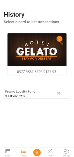 Hotel Gelato Rewards Screen 3