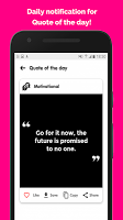 screenshot of Fab Quotes and Status