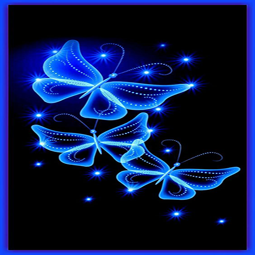 Luminous Butterflies Wallpaper