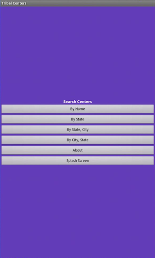 Tribal Centers for Tablets Screen 2