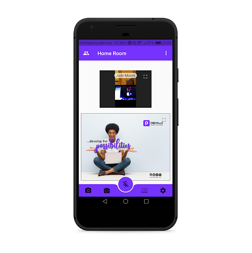 Android application OBMeet screenshort