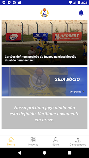 Android application Associação Atlética Iguaçu screenshort