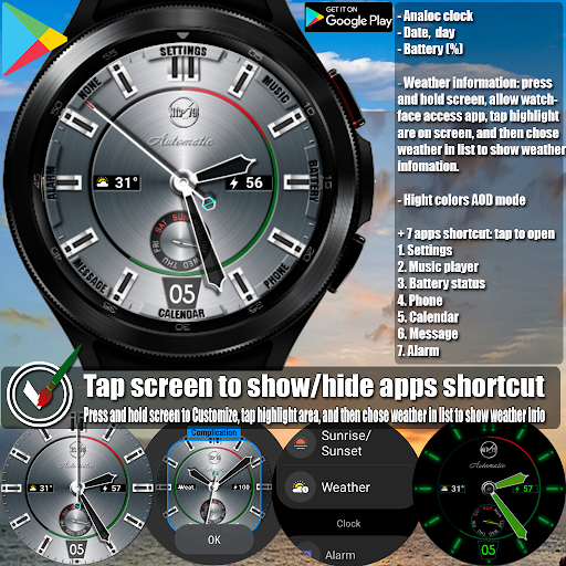 NTV414 - Classic watch face Screen 2