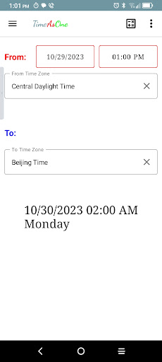 TimeAsOne Screen 2