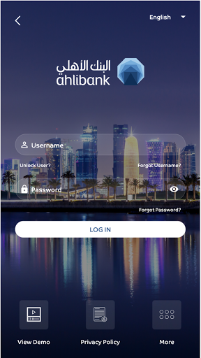 Android application Ahlibank Personal Mobile App screenshort