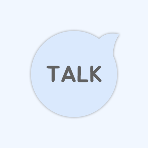 파랑 카톡테마 - 심플 카톡테마  Icon