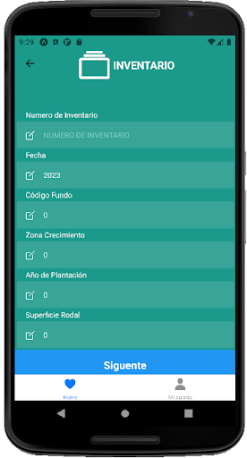 Android application digitador screenshort