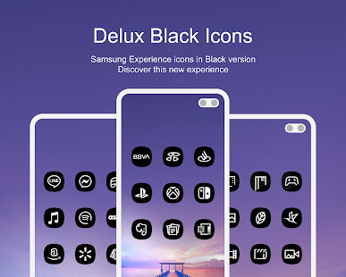 Delux Black Icon Pack v1.4.9 APK Patched