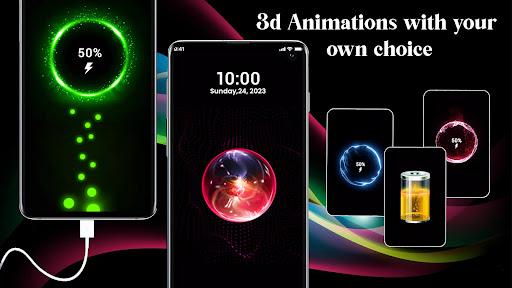 3D Battery Charging Animation 30