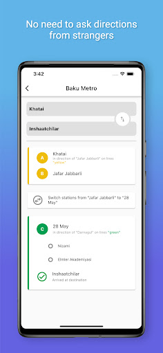 Baku Metro Navigator Screen 3