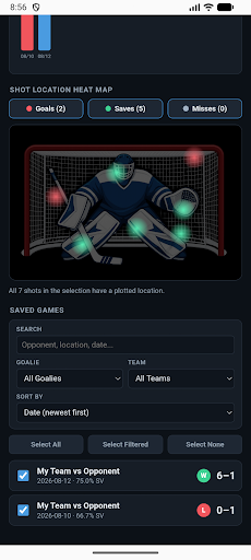 Netsy Goalie Scorekeeper screenshot 5