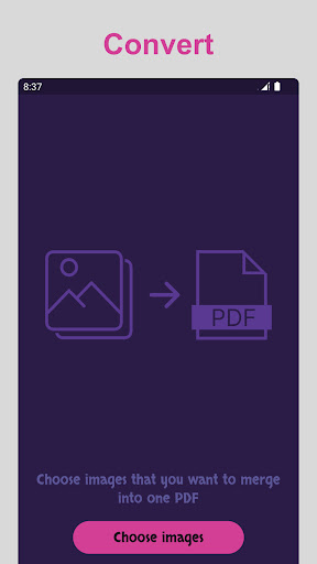 Android application Images to PDF screenshort