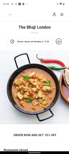 Android application The Bhaji London screenshort