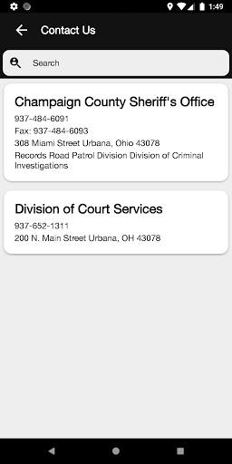 Champaign County Sheriff Screen 2
