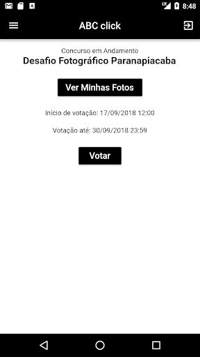 Android application ABCclick Fotoclube screenshort