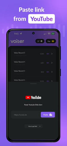Screenshot of AI Transcriber: Speech to Text