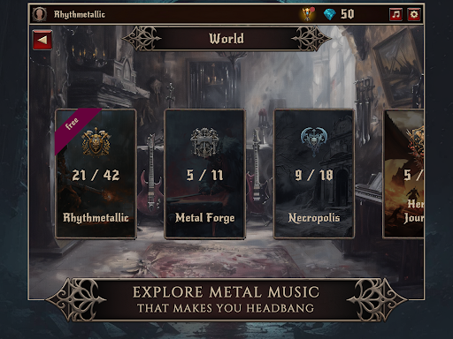 Rhythmetallic: Rock Guitar Tap - Music - games