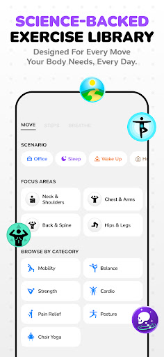 Screenshot of Moova: Stand Up Break