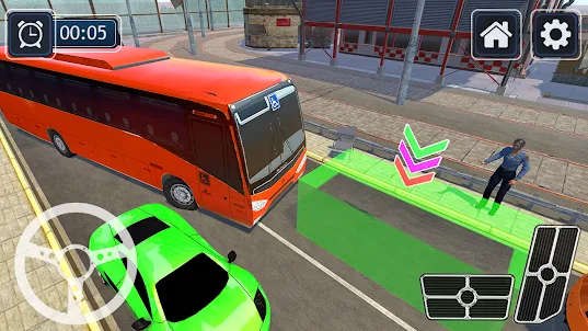 Bus Games Car Parking Driving