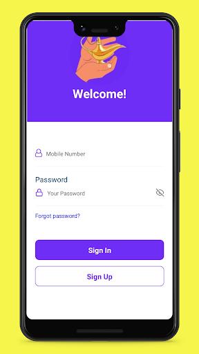 Android application Delivery Basket screenshort