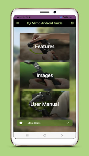 Android application dji mimo android guide screenshort