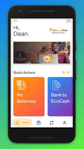 GetBucks Mobile Banking Screen 2