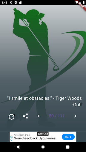 Golf Quotes Screen 2