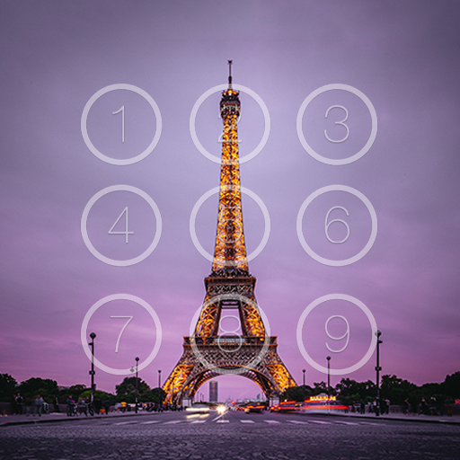 Eiffel Tower Pin Lock Screen